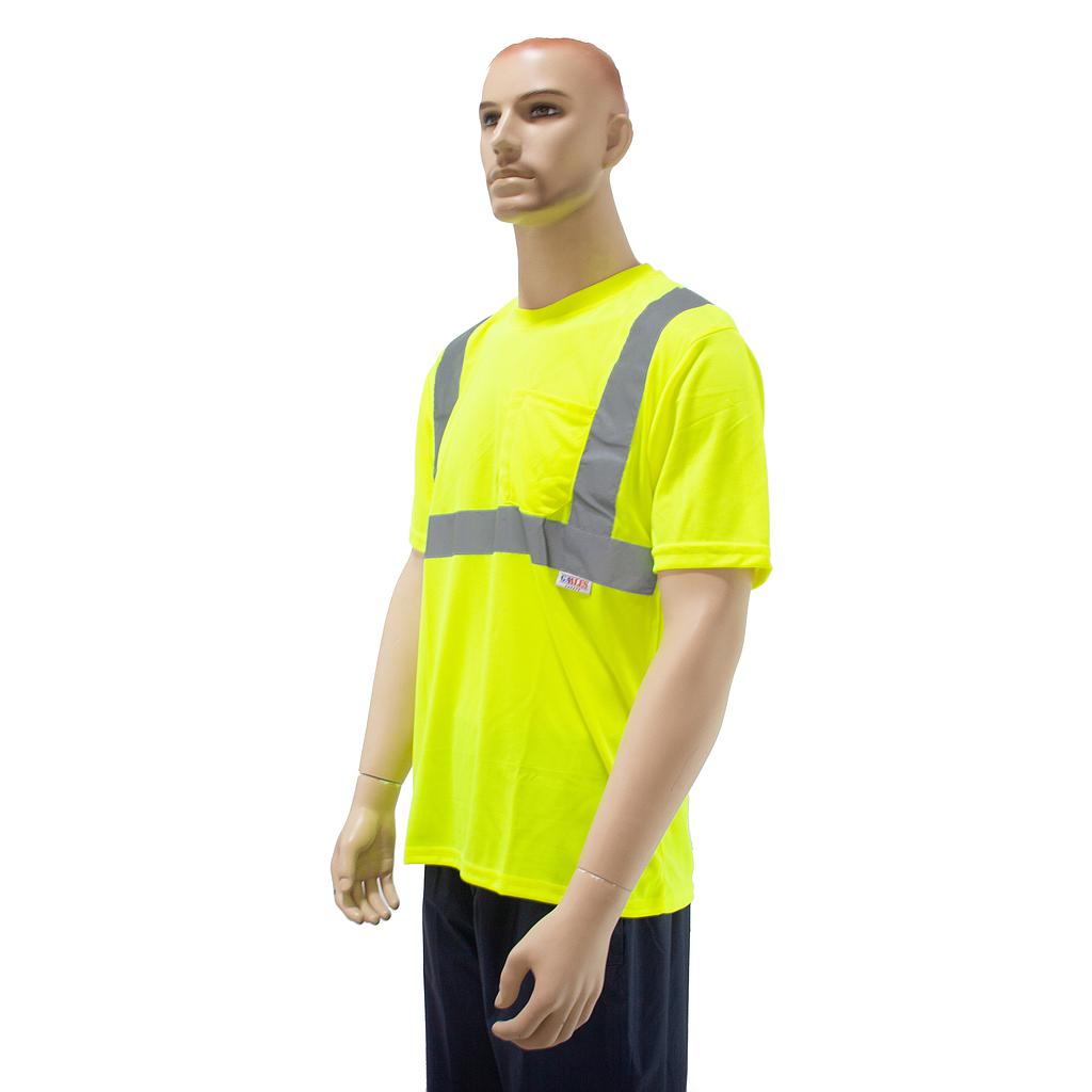 REFLECTIVE T-SHIRTS COLOR GREEN FS102-SS